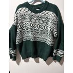 Maurice's Womens Dark Green Geometric Fair Isle Print Long Sleeve Sweater XXL Photo 6