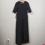 Kay Unger  Davina Walk Thru Jumpsuit Women's 6 Black Formal Cocktail Party NWT Photo 6