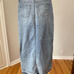 REWASH  high slit maxi skirt denim jean released hem size 9/29 trendy western NWT Photo 9