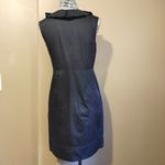 Loft  black ruffle faux wrap dress Sz 6 Petite Photo 1