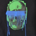 Unlabeled by Anna Petrosian Skull Drip Hoodie Womens S Black Relaxed Rock Punk Photo 6