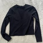 Abercrombie & Fitch  Black V Neck long sleeve size large Photo 0