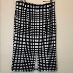 Vintage Black and White Checkered Women's Stretchy Skirt Size M Photo 2