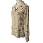 Jacqueline Ferrar Floral Collared Long Sleeve Silk Button Up Blouse Size 6 NWT Photo 2