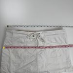 Old Navy Y2K Vintage Low Rise White Mini Skirt Size 10 Lace Up Waist W/ Zipper Photo 3