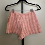 Free People  Cream and Orange Striped Shorts Size 2 Photo 1