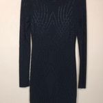 Blashe Women’s Black Studded Mesh Long Sleeves Cocktail Evening Sheath Dress Photo 0