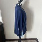 Akris Punto  Sweater Wool Blue Navy Striped Designer Size 14 2 Piece Excellent Photo 5