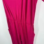 Trina Turk Fritz Jumpsuit Size Medium Rouge Pink NWT Stretch One Sleeve Cocktail Photo 7