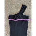 Petal and Pup Halle One Shoulder Black Midi Dress – Size S Photo 4