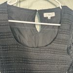 NSR Black Stripe Long Sleeve Round Neckline Midi Dress Size XS NWT Photo 5