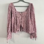 Urban Outfitters  UO Allie Tie-Sleeve‎ Blouse Size M NWT Photo 4