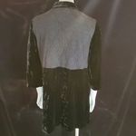 J. Jill Black Velvet & Lace Button Down Shirt (S) Photo 3