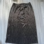 For Love & Lemons Skirt Womens Large Pleated Marion Gunmetal Metallic Photo 2