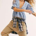 Free People  Tallulah Embroidered Blouse Photo 0