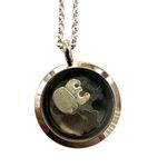 Floating Charm silver tone Locket necklace Photo 1