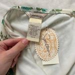 Speechless Deadstock Y2K Green white floral beaded halter dress ruffle trim lace dress Photo 2