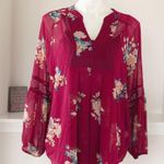 Sangria NEW JPR Blouse Lace Detail 2-Piece Top Size L New w/o Tag Photo 2