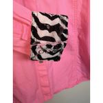 Wrangler  Western Shirt Women Long Sleeve Rhinestone Snaps Pink Size L‎ Cowgirl Photo 2