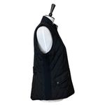 Westport Black Quilted Vest Zip Front Snap Pockets Padded Women's Size Large Photo 2