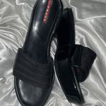 Prada  40 patent leather black platform sandals Photo 0