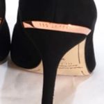 Ted Baker BLACK SUEDE PUMPS HEELS ROSE GOLDTONE TRIM 36.5 Photo 8