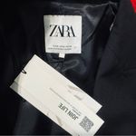 ZARA  Bloggers Fav Black Double Breasted Lapel Collar Shoulder Pads Blazer Size M Photo 10