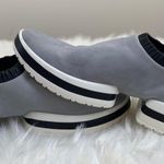 Stuart Weitzman Dove Tail Blue Gray Suede Sneakers Photo 2