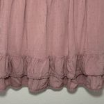 Sim & Sam XS Light Pink Dusty‎ Rose Mini Ruffle Wrap Skirt Tiered Photo 5