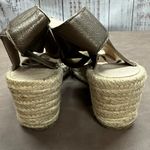 Eileen Fisher Metallic Bronze Willow Espadrille Wedge Sandal Size 8.5 Photo 7