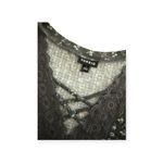 Torrid  Womens Gray Ditsy Floral Deep V-neck Babydoll Top Photo 4