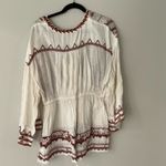 Free People  Saffron Embroidered Tunic Top Photo 4