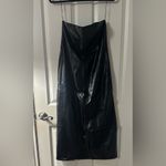Crescent Valentina Vegan Leather Tube Dress-black Photo 1