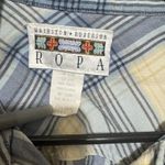 VTG Hairston Roberson Ropa Shirt Womens L Studded Western Ranch distressed holes Blue Size L Photo 1