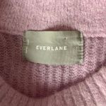 Everlane The Cocoon Crew Sweater in Alpaca Pink Ribbed Texture Size XS Photo 3