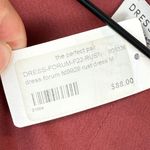 Dress Forum Dress Womens M Rust Gold Shiny Flowy Fit Flare Belted Glam Party NWT Red Size M Photo 7