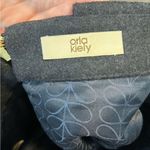Orla Kiely Charcoal Gray Felted Mini Skirt Wool Blend Size 4 Photo 2
