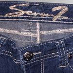 Seven 7 blue jeans with zipper at leg hem Photo 6