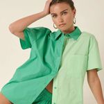 Mittoshop  Color Block Short Sleeve Shirt and Shorts Set‎ Photo 0