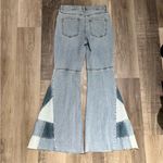 SO ® Low-Rise Patchwork Extreme Flare Jeans 9 / 29W 70s Retro Boho Summer Photo 3
