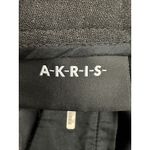 Akris Black Wide Leg Wool Straight Leg Trousers Pleated Women's Sz 6 #GH10-5 Photo 1