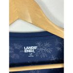 Lands' End  Snowflake Print Winter Festive Long Sleeve Top Size Large 14-16 Photo 3