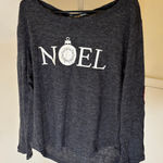 Southern Grace  NWT Women's Long Sleeve Gray Christmas "Noel" Sweater Size M Photo 0