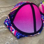 Coral Tropics Bikini Top Size M Bandeau Strapless Underwire Tribal Photo 1