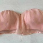 House Of CB Julita Blush Draped Chiffon Bra Bustier Top Size M Photo 0