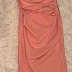 NWOT Misha Collection Alaska One Shoulder Cocktail Midi Dress sz M Orange Size M Photo 0