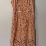 simply styled Pink Lace Cocktail Dress Photo 0