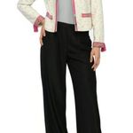 ESCADA Jacket Womens Size 42 Cream Multi Color Tweed Boucle Pink Size L Photo 0