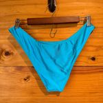 l*space L* Rocky Classic Bikini Bottoms Satin Shine Cyan Blue Large L SHRCC24 Swim Photo 2