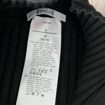 Wolford Thelma Strip Cardigan Ribbed Virgin Wool Fitted Zip Dress | Black | M Size M Photo 10